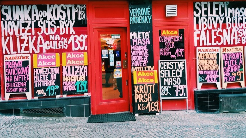 assorted signages